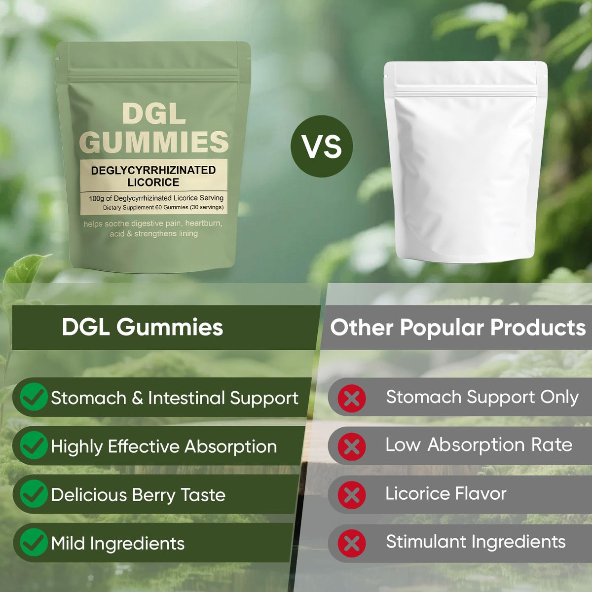 Shrida Foods DGL supplement for gut health