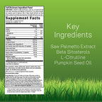 Irwin Naturals Prosta Strong RED packaging side showing supplement facts and nitric oxide ingredients