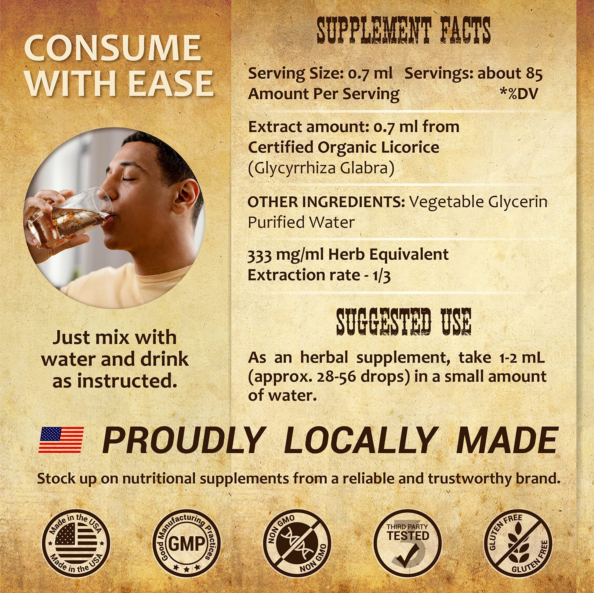 Herbalicious USA imported licorice root supplement