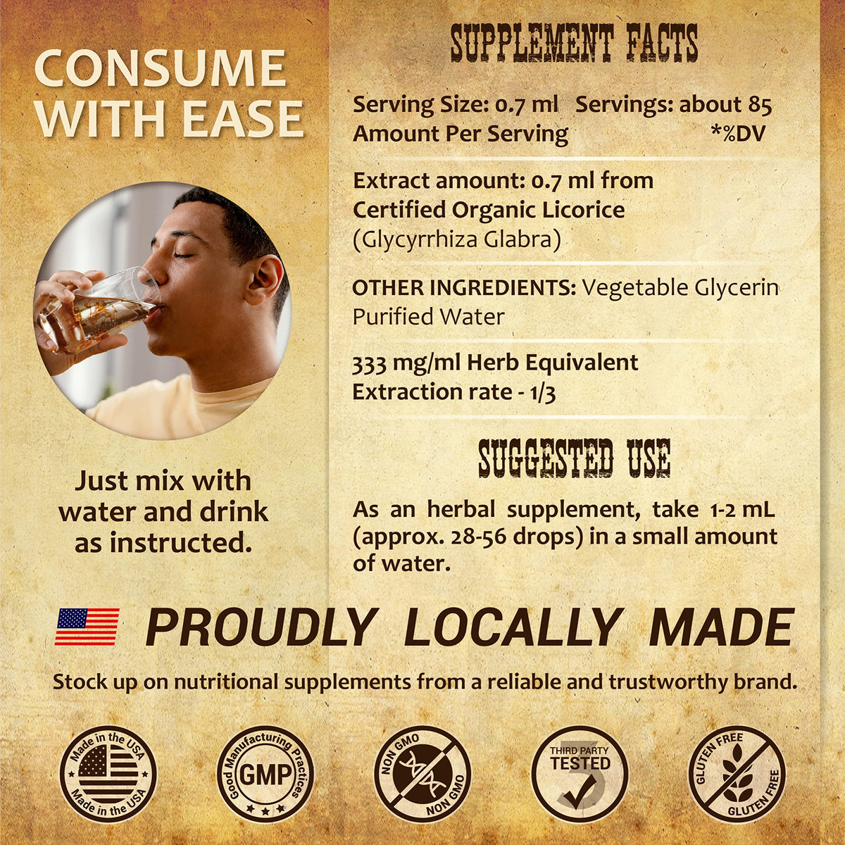 Herbalicious USA imported licorice root supplement