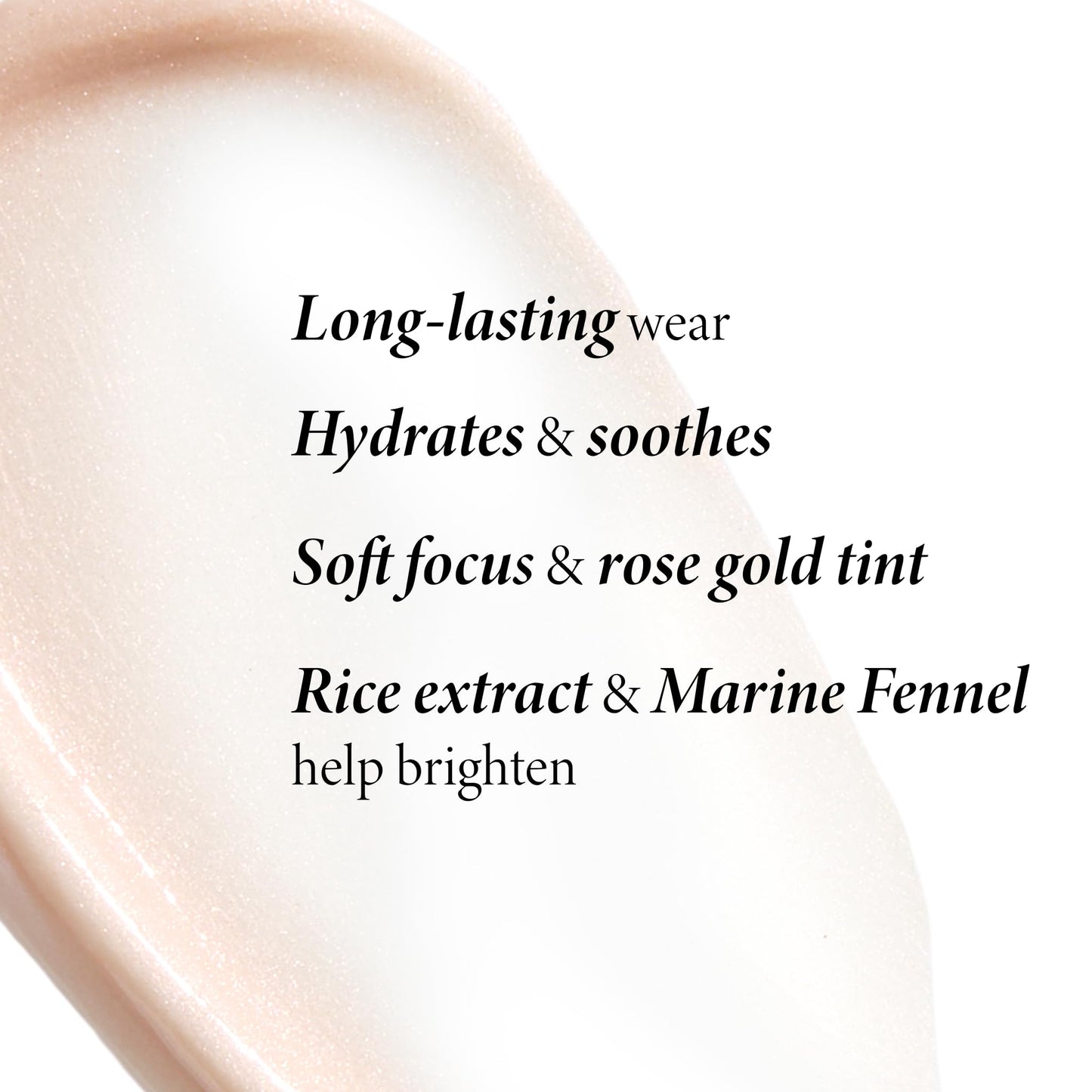 Application demonstration of Laura Geller rose tinted face primer