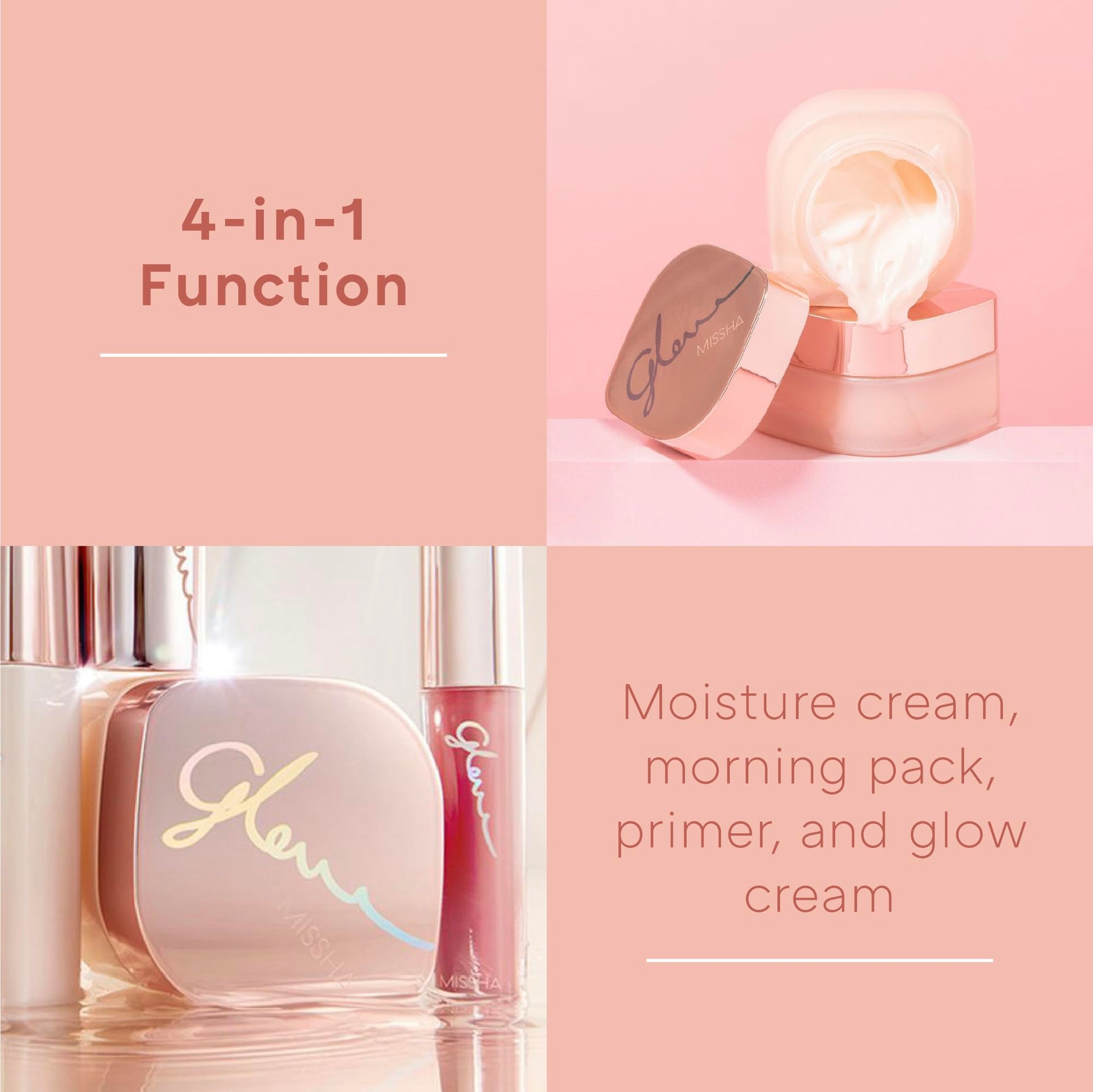 Texture swatch of Missha Glow Skin Balm luminizing cream