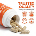 Authentic imported Happee bladder command dietary supplement bottle placed on a clean white surface.