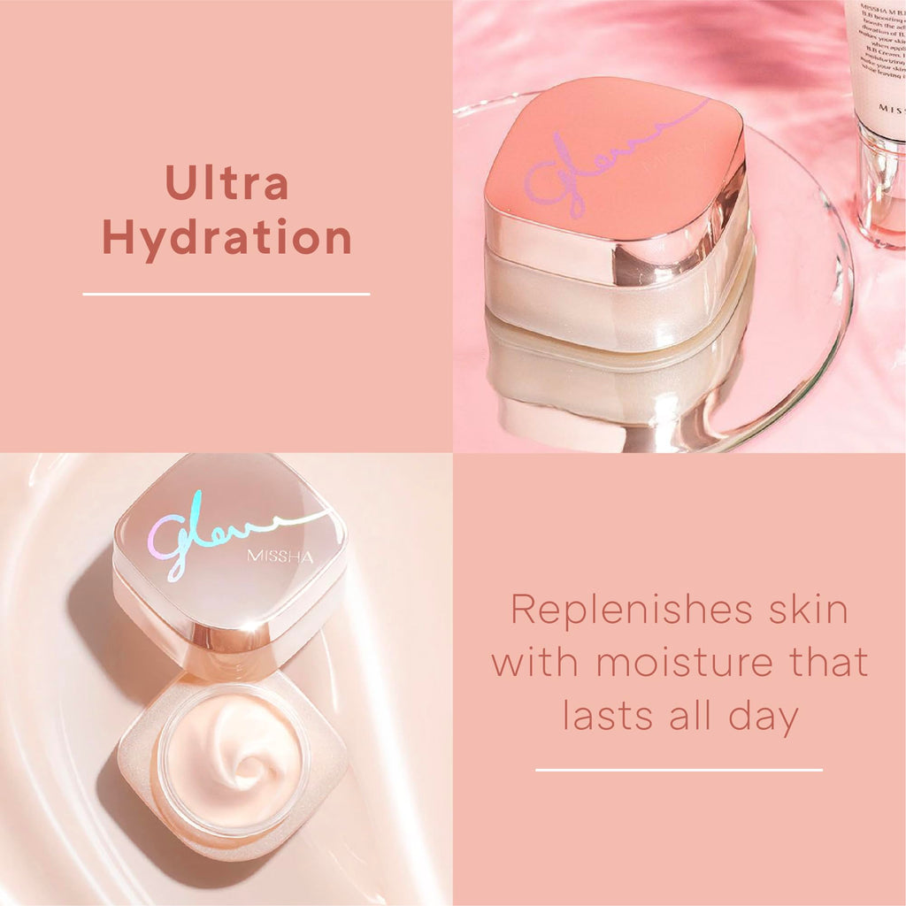 Missha Glow Skin Balm jar with cap open