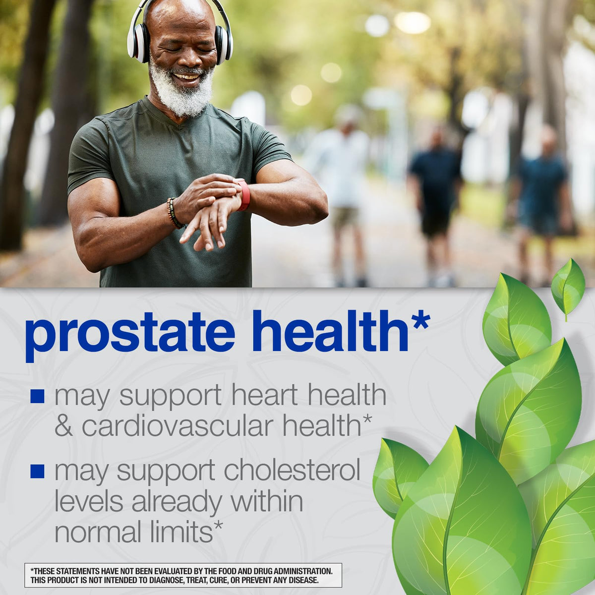 Back label of Nature's Wonder prostate formula showing ingredients like lycopene