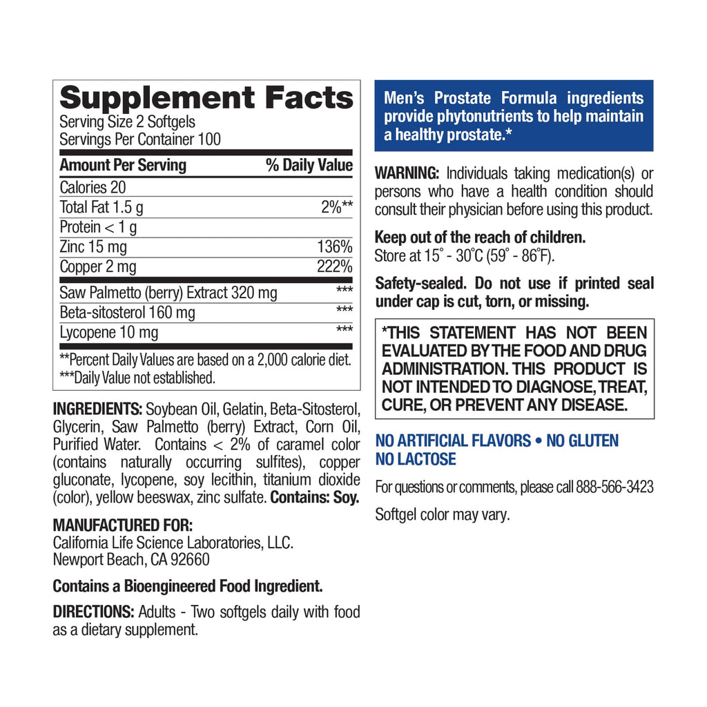Authentic Nature's Wonder saw palmetto supplement bottle displaying one hundred days supply