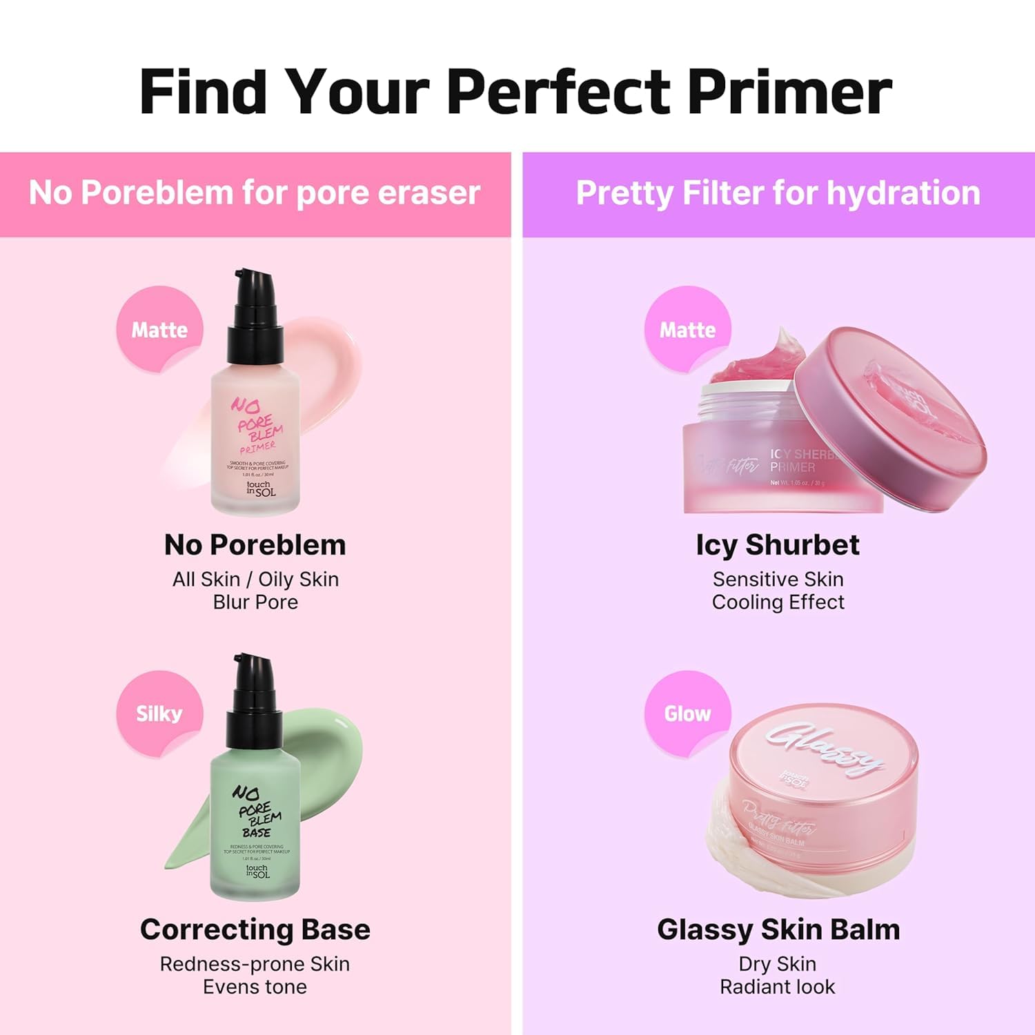 Touch In Sol No Poreblem Primer 1.01 fluid ounce size