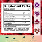 Vitamatic 2-in-1 prostate health formula gummies nutritional label facts side view