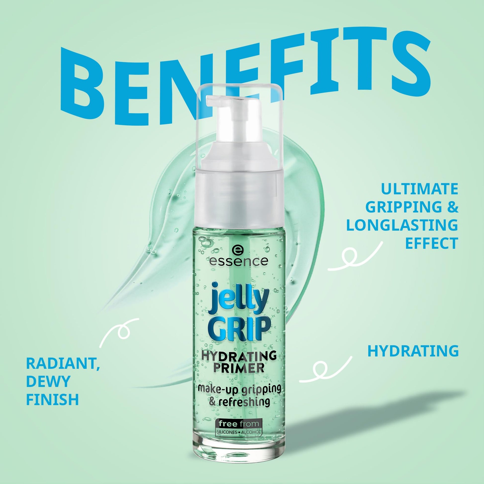 Essence Jelly Grip Hydrating Primer pump bottle packaging