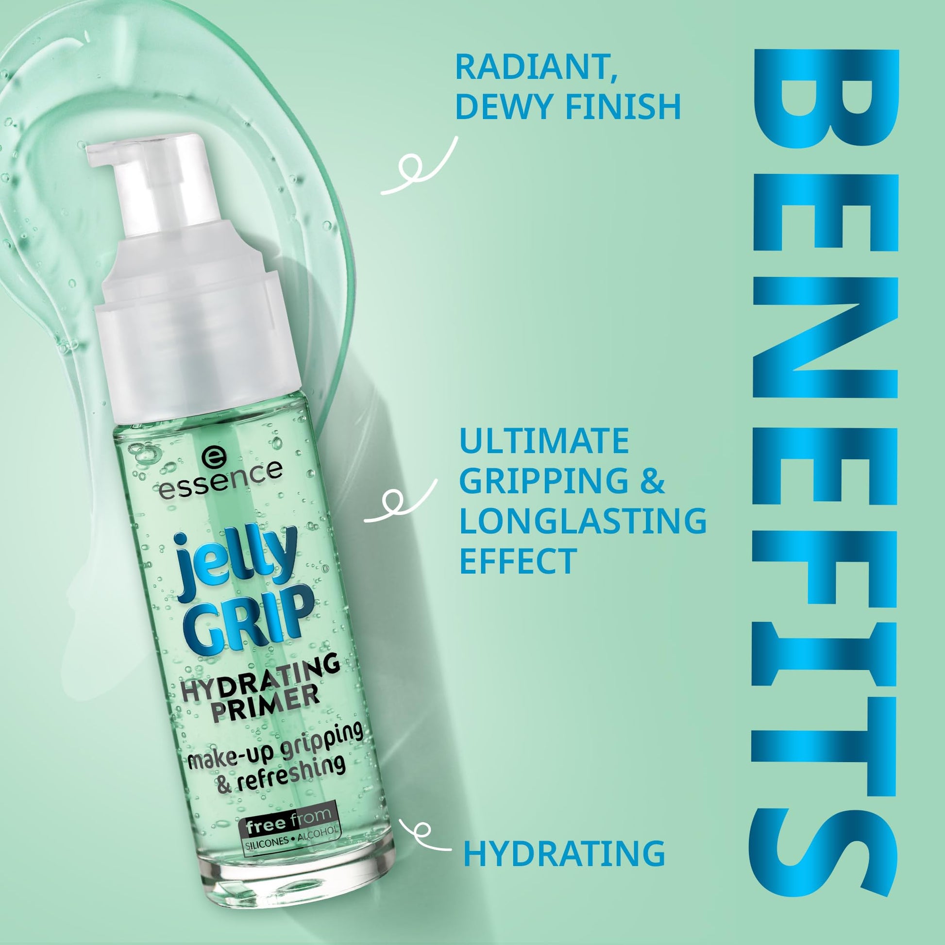 Texture shot of Essence Jelly Grip Hydrating Primer gel