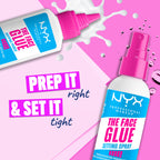 Nyx Professional Makeup The Face Glue Setting Spray lifestyle application preview