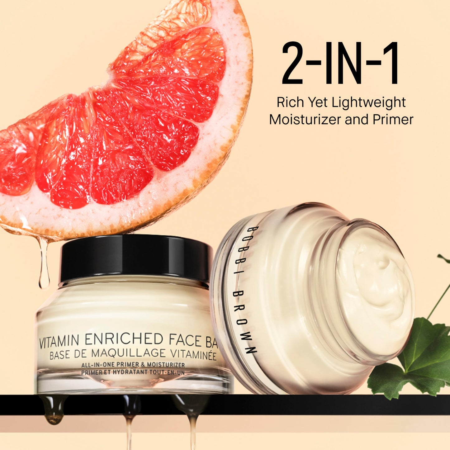 Bobbi Brown 2 in 1 moisturizer and primer product packaging