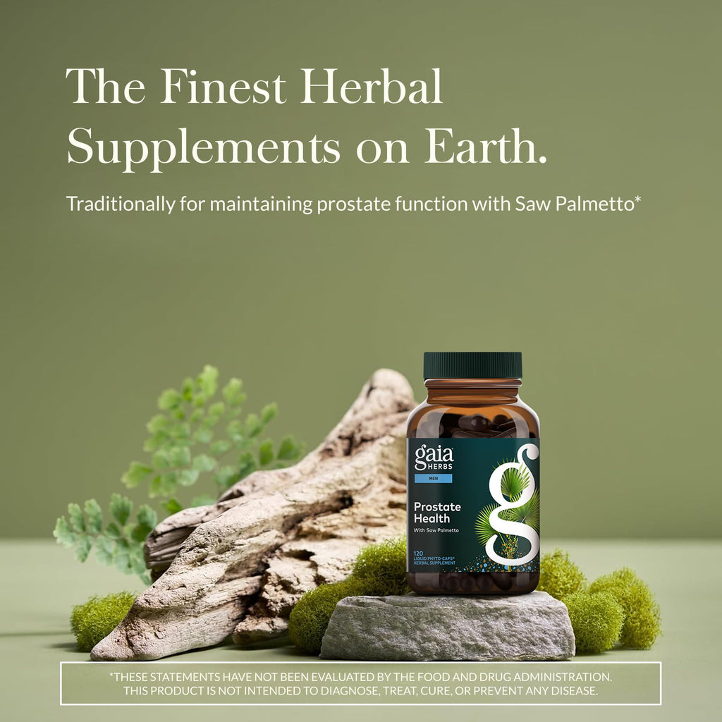 Gaia Herbs Prostate Health supplement facts and ingredients label