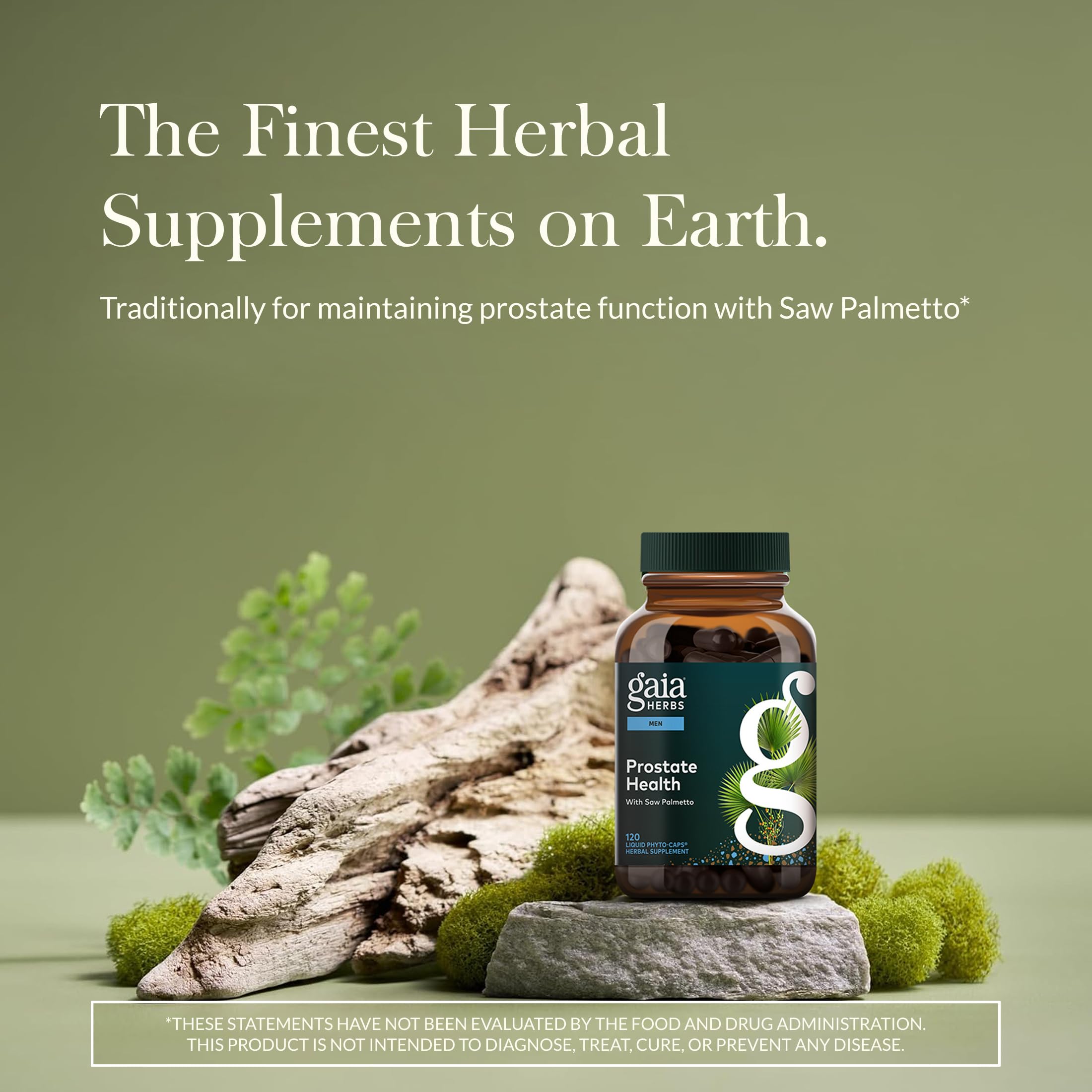 Gaia Herbs Prostate Health supplement facts and ingredients label