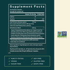 Gaia Herbs saw palmetto capsules for men urinary health side panel