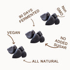 Orgnisulmte chemical free natural black garlic single cloves for cooking