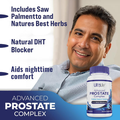 Ultalife natural DHT blocker and urinary flow support capsules for men