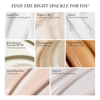 Application of Laura Geller moisturizing primer on hand