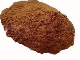 Daksh Herbal and Natural Manjistha Rubia Cordifolia powder displayed in a ceramic bowl illustrating its fine texture.