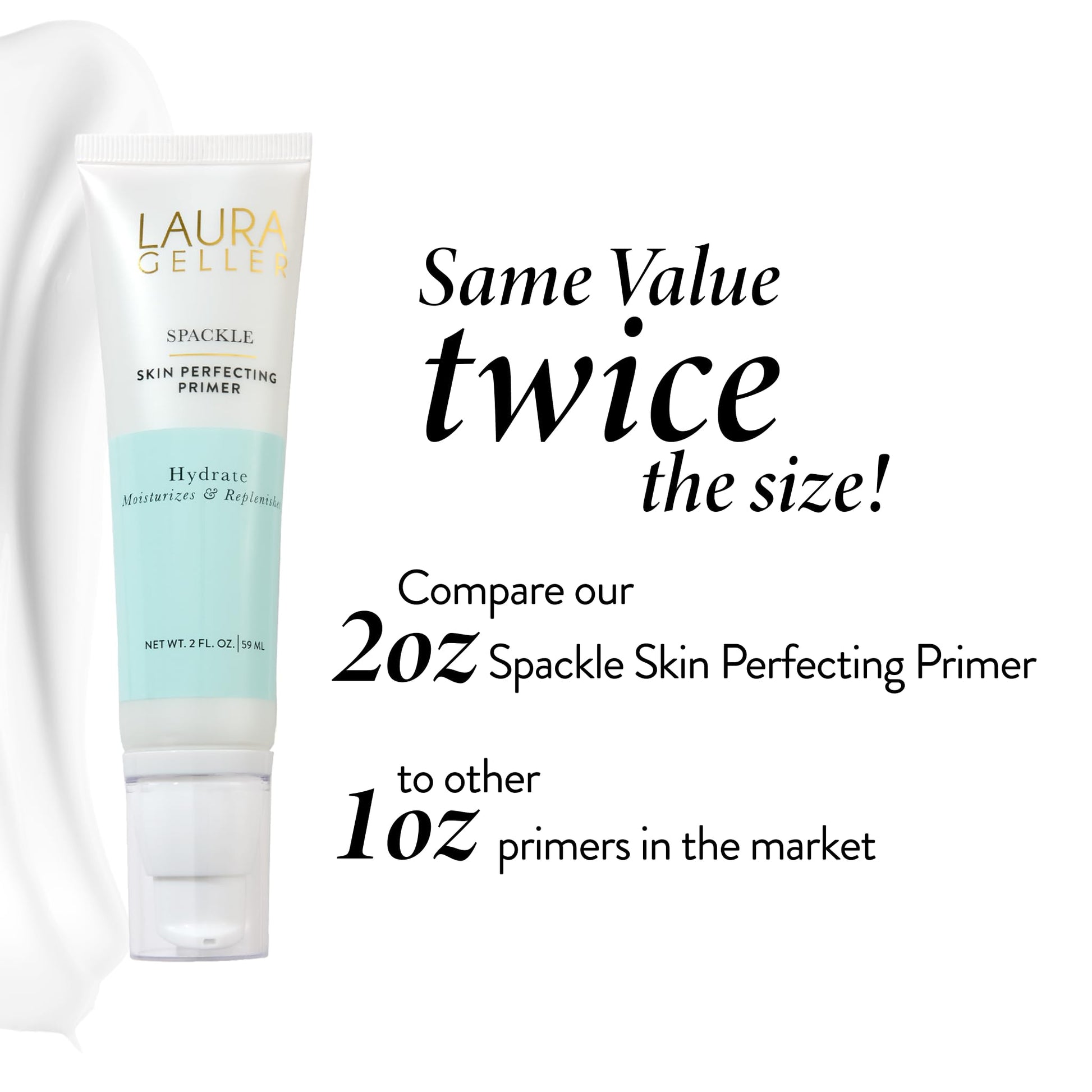 Hydrating hyaluronic acid makeup primer for dry skin