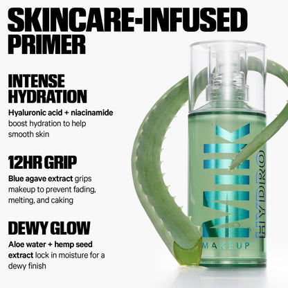 Milk Makeup Hydro Grip Primer application on skin