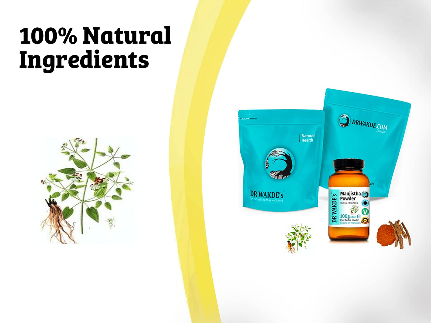 Vegan Manjistha herbal supplement bottle details