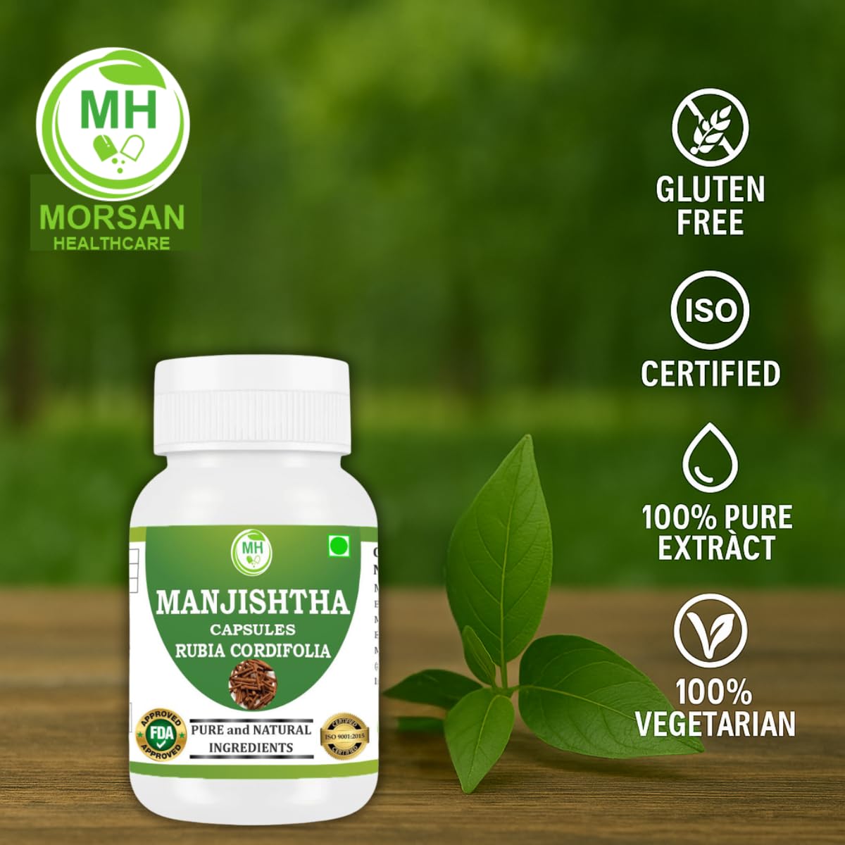 Morsan Healthcare Manjistha capsules for skin health and wellness