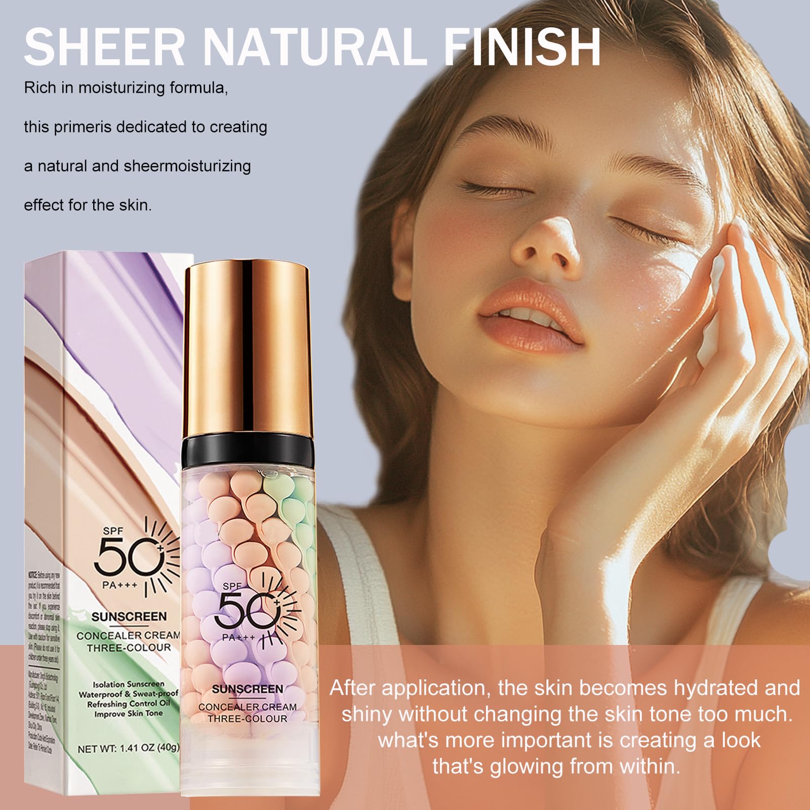 Application of Vienflona tri-color primer on hand