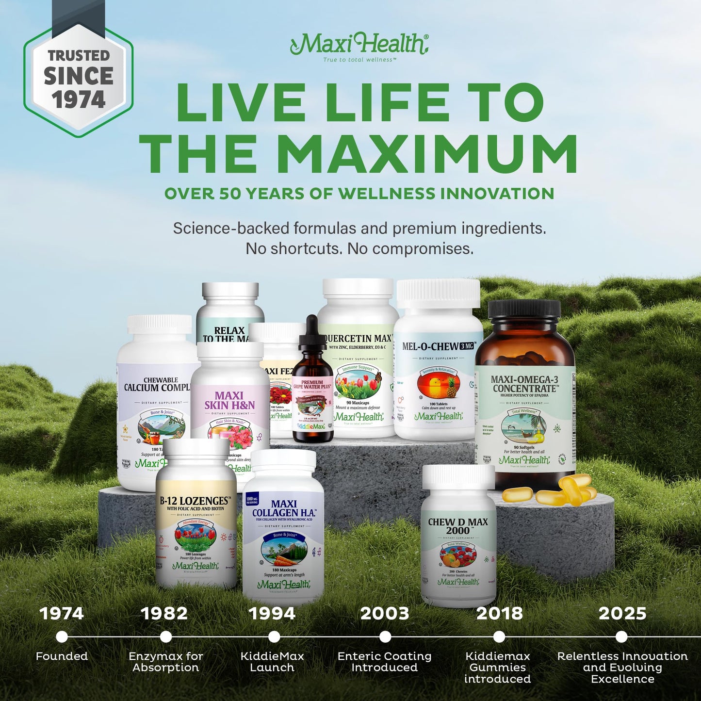 Premium imported vegetarian immune support supplement bottle on display