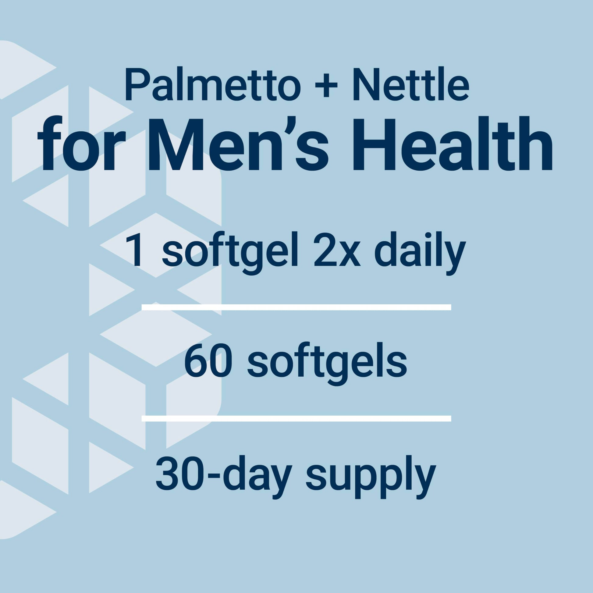 Saw palmetto and nettle root dietary supplement for hormone metabolism