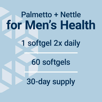 Saw palmetto and nettle root dietary supplement for hormone metabolism