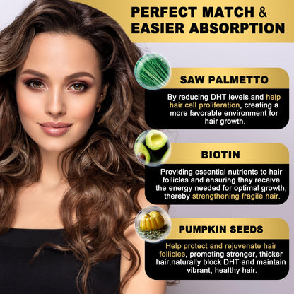 Authentic EnvyDeal imported hair growth chewable vitamins for men and women hair thickness