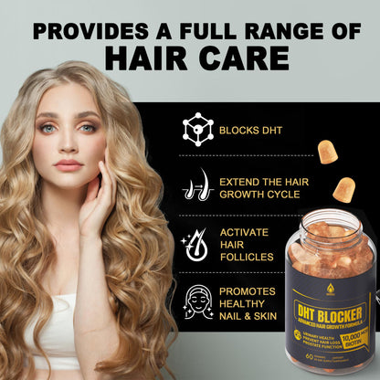 EnvyDeal anti hair fall gummies bottle highlighting premium pumpkin seed and green tea extracts