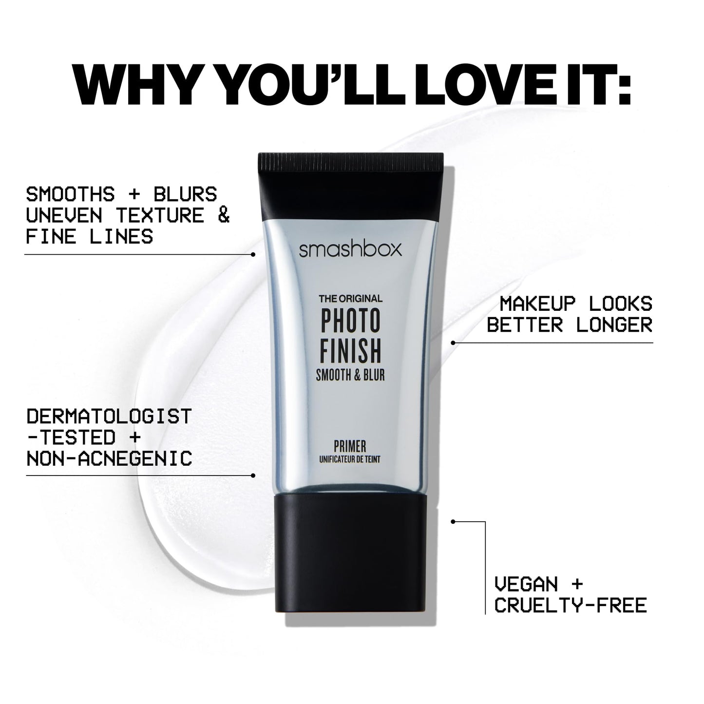 Professional makeup primer for smooth skin application