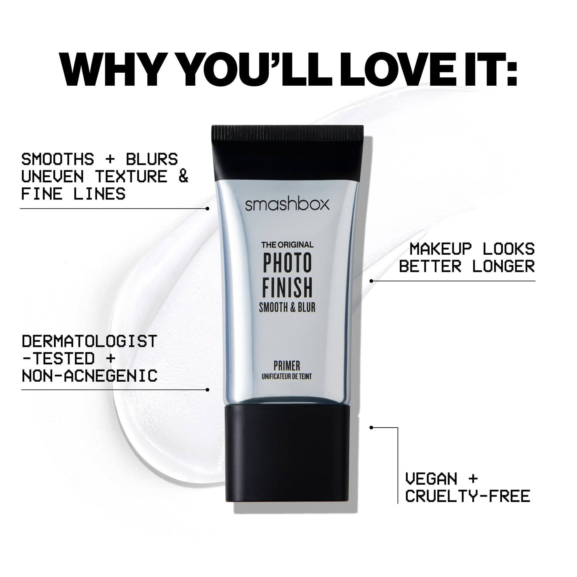 Professional makeup primer for smooth skin application