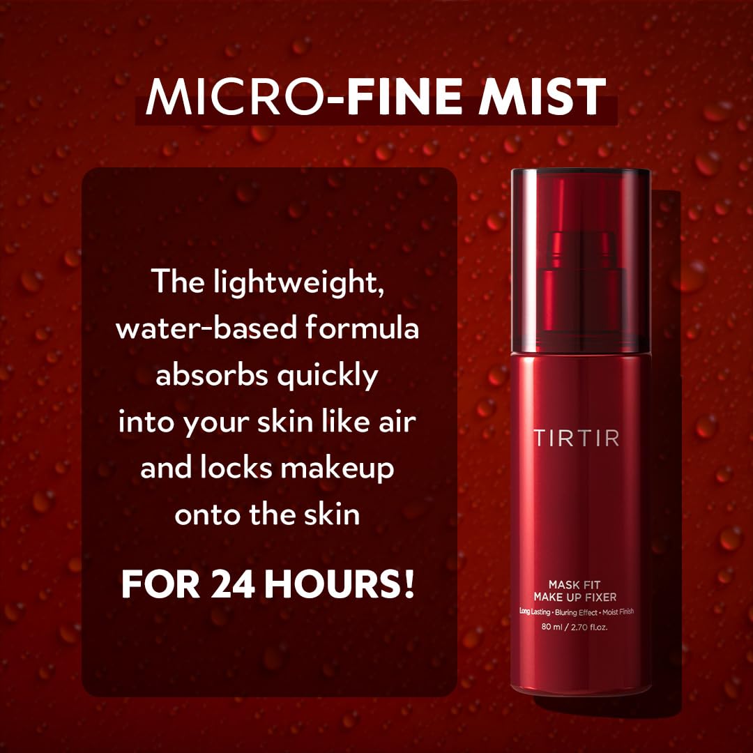 Tirtir Mask Fit setting spray ingredients label