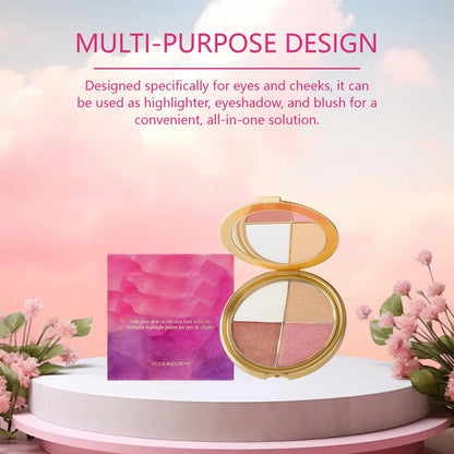 Close up look at the fine texture of the long wearing blendable pigment inside the Tarte face compact.