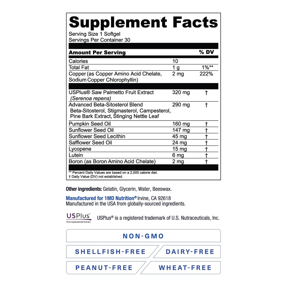 Authentic 1MD Nutrition ProstateMD daily supplement bottle displayed for Indian health conscious buyers