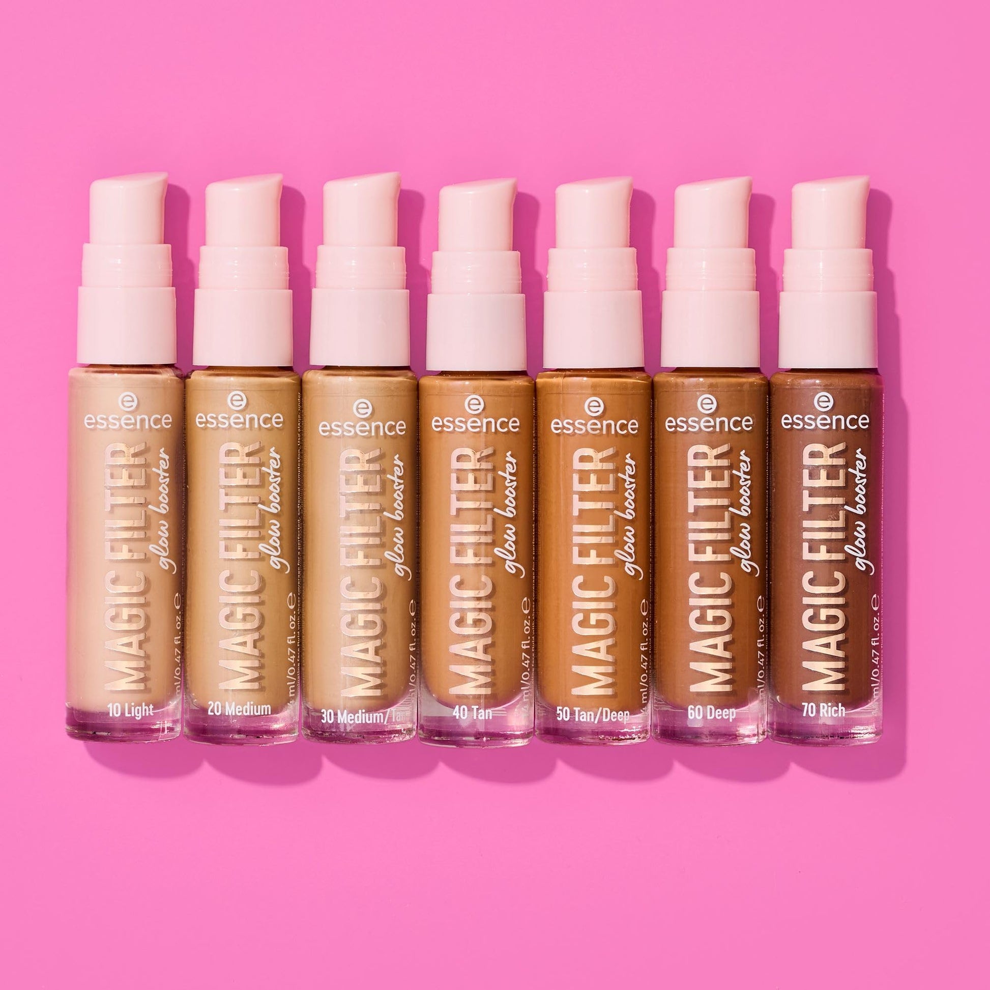essence Magic Filter highlighting base bottle showing the hyaluronic acid ingredient info