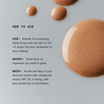 Versed face serum bronzing drops packaging details and ingredient list.