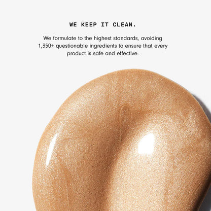 Versed lightweight illuminating skin serum drops container base showing shade name.