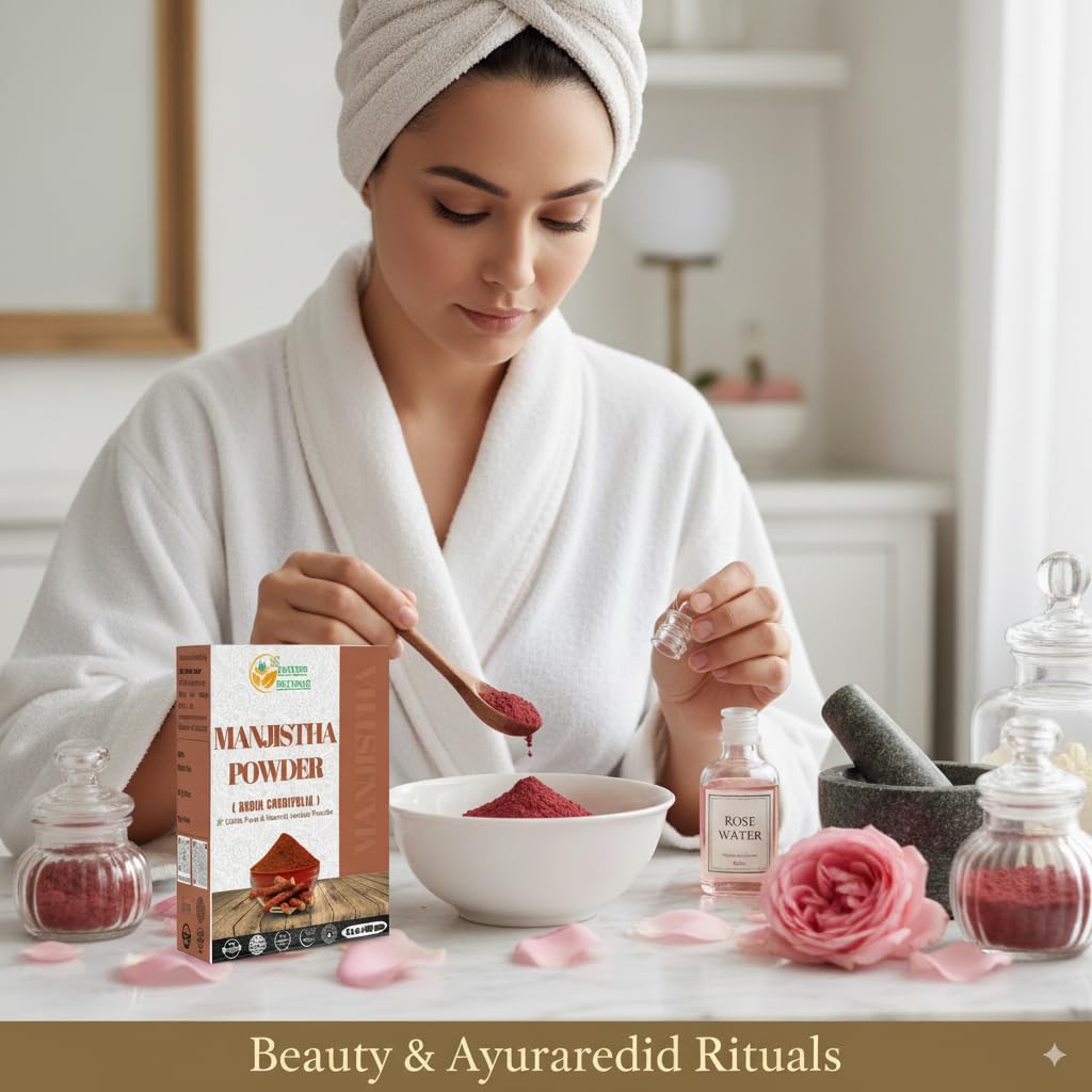 Herbs Botanica 150 grams Manjistha powder label
