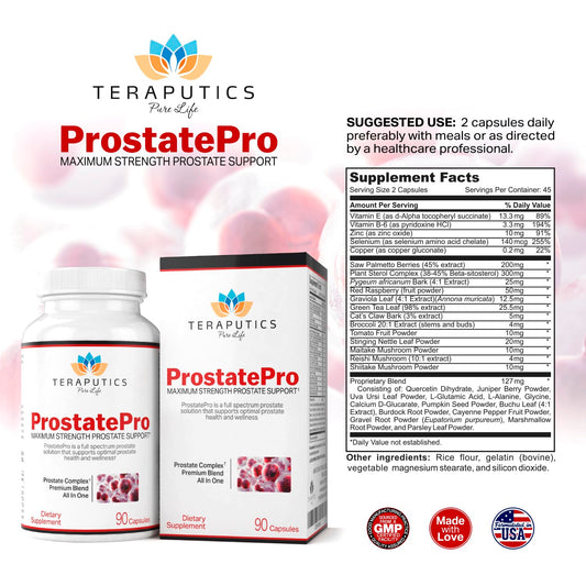 Teraputics ProstatePro ninety capsules dietary supplement for bladder control