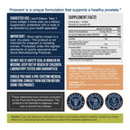Prosvent doctor formulated prostate support sixty softgels packaging showing supplement facts.