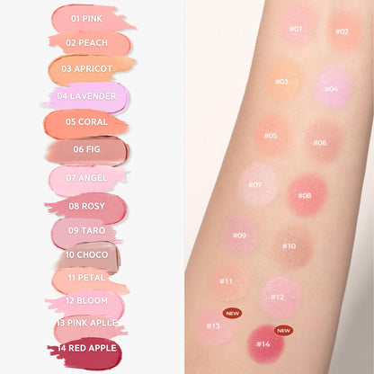 BBIA Downy Cheek cream blusher compact opened showing the rich 06 Downy Fig shade.