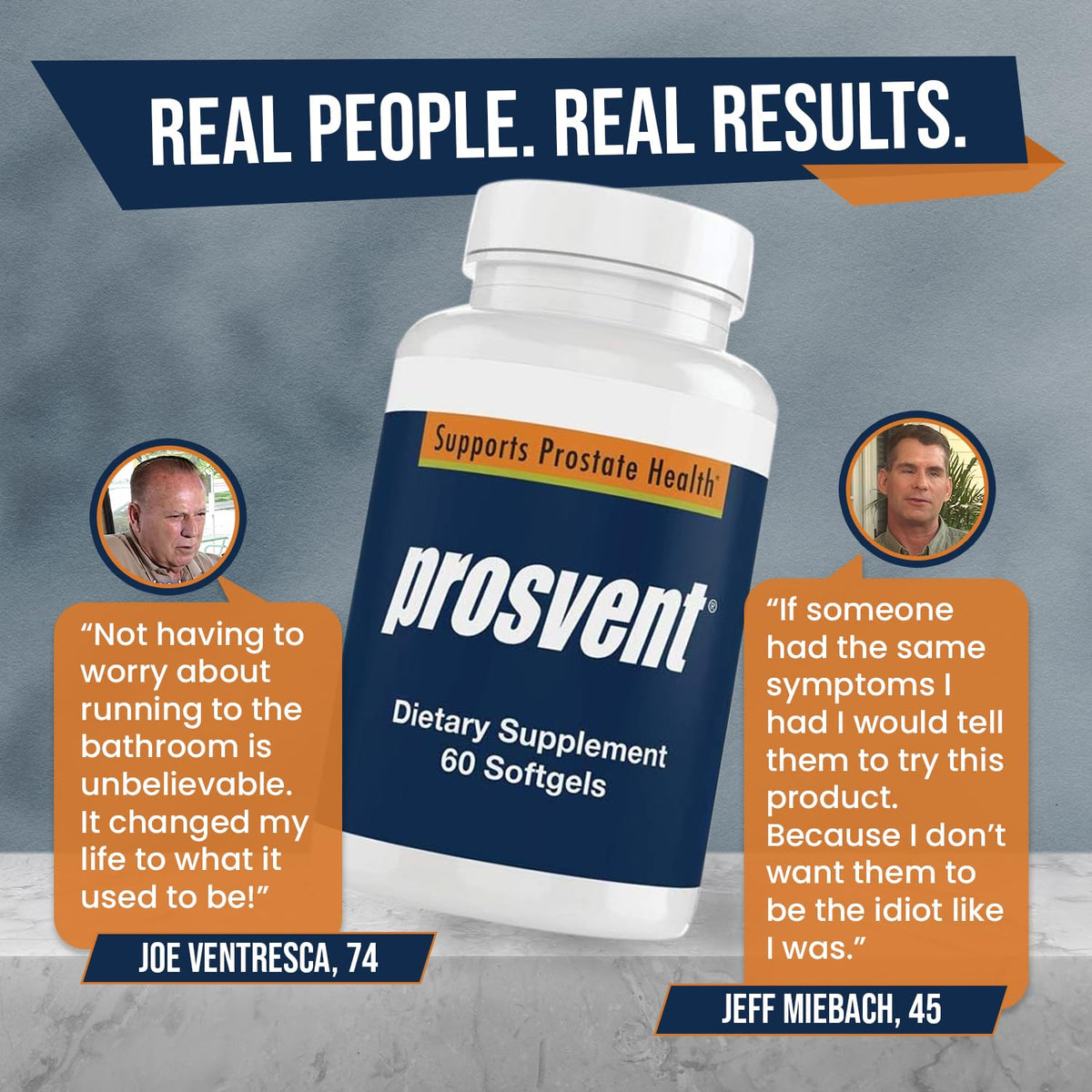 Prosvent advanced mens prostate support capsules containing saw palmetto and zinc ingredients.