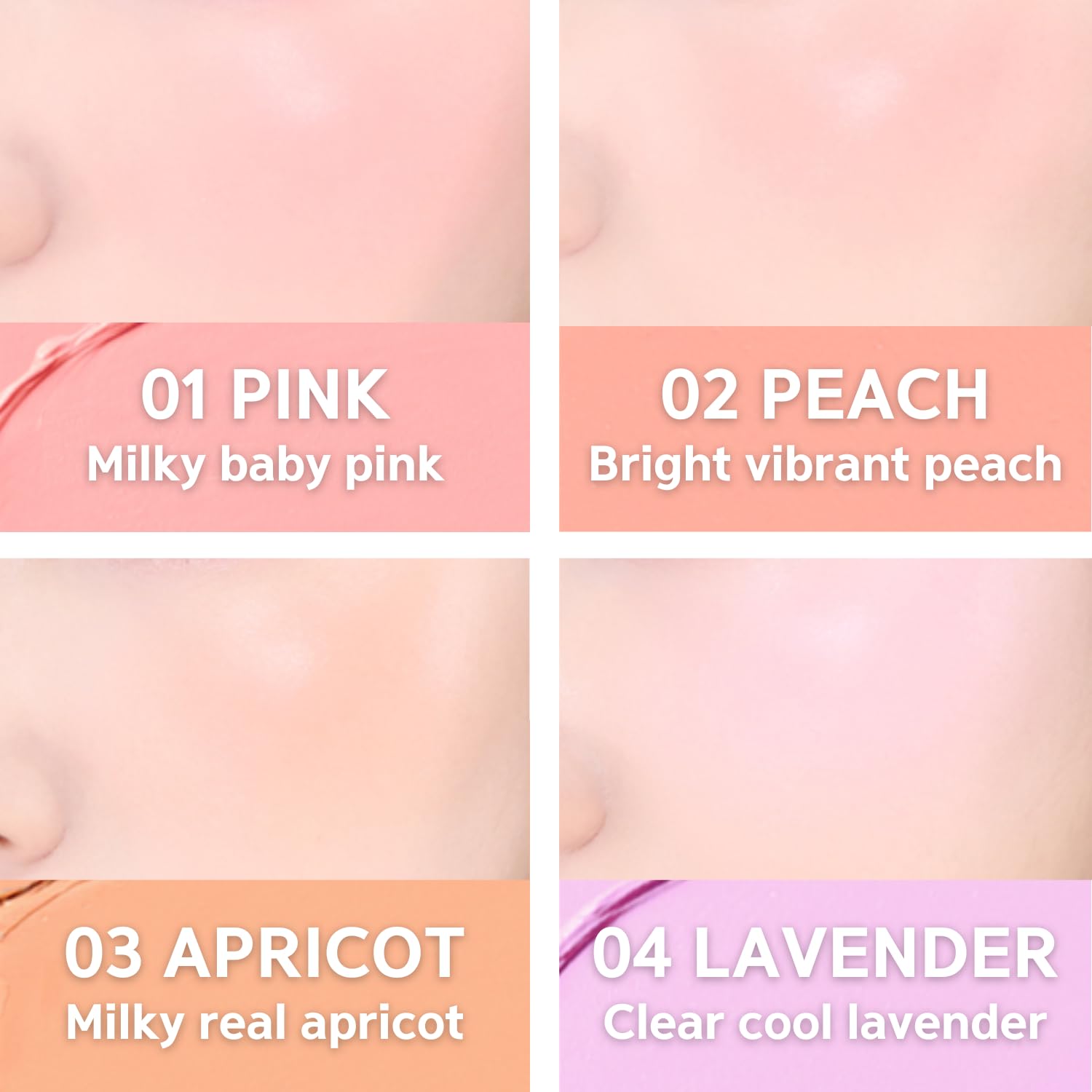 Texture swatch of BBIA Ready To Wear Downy Cheek Cream Blush displaying its smooth cashmere texture.
