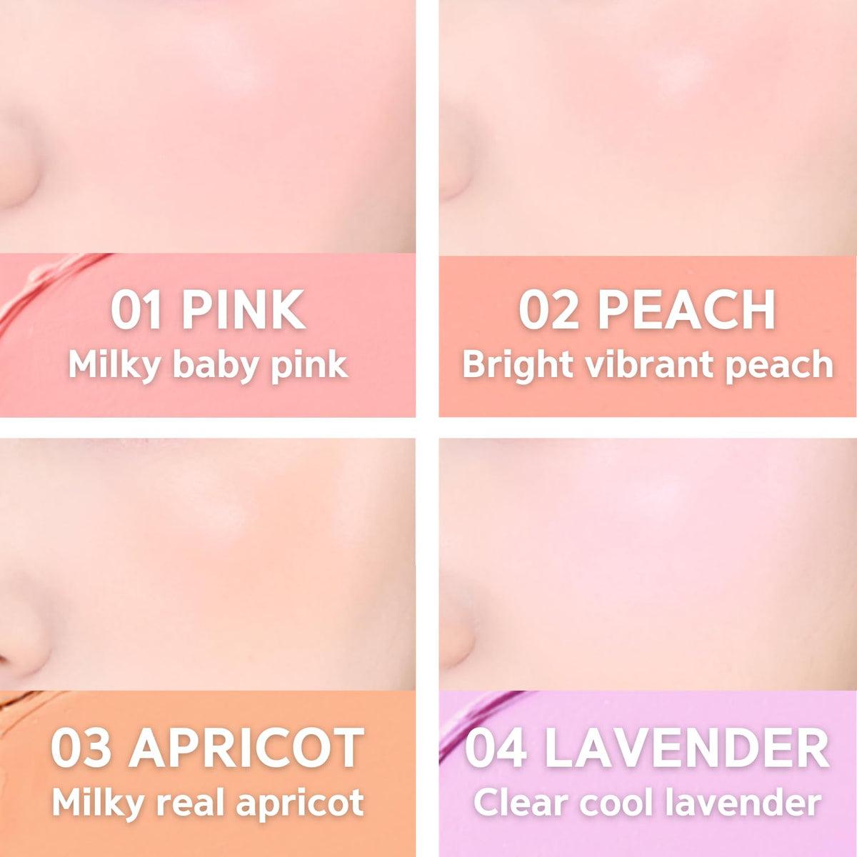 Bbia face makeup cream blush swatch demonstration