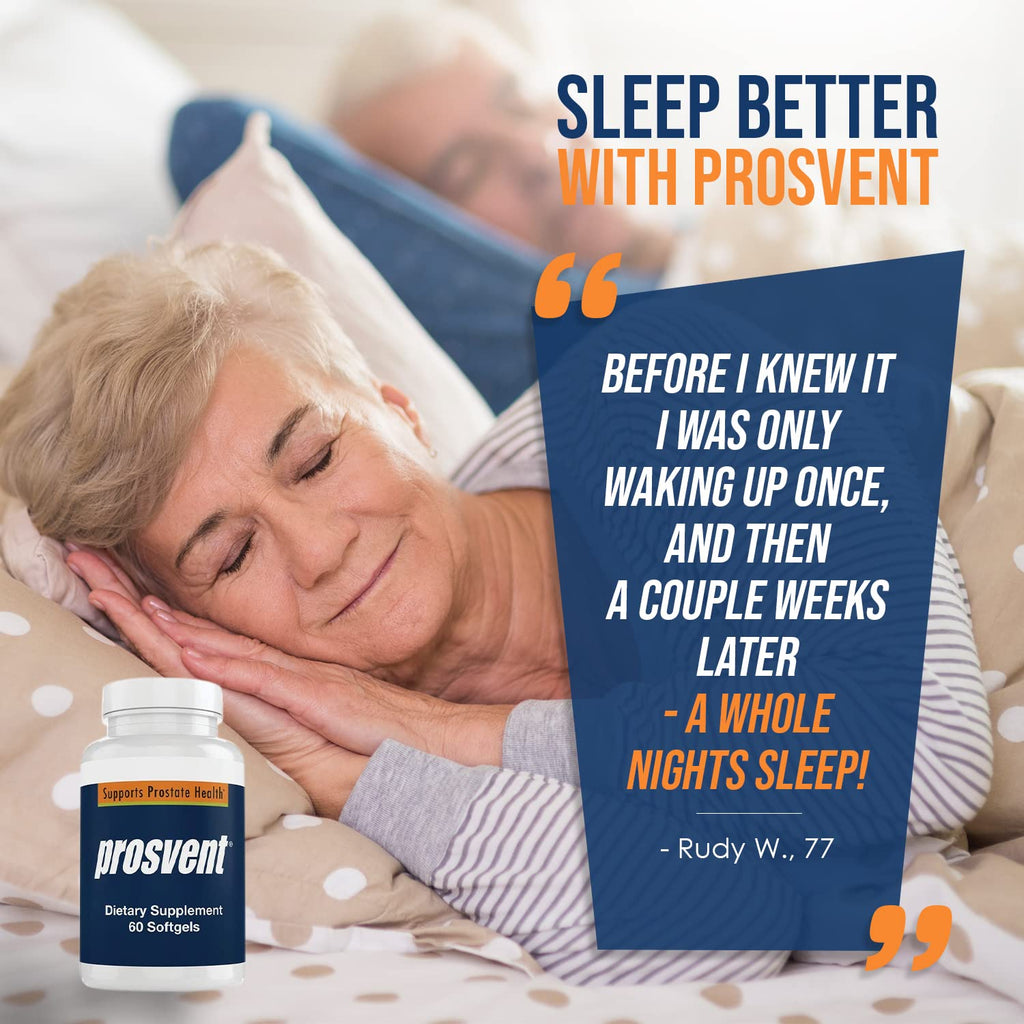 Prosvent softgel capsules close up view highlighting natural herbal formula for bladder control.