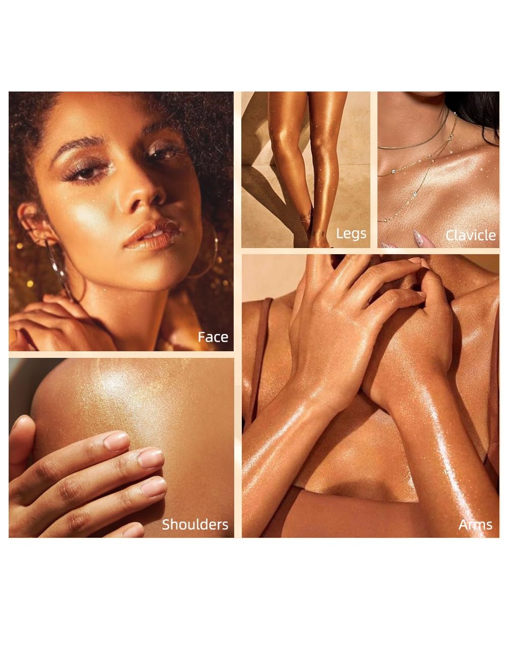 Authentic Paqiman cosmetic powder showing the light as air layering effect on skin.